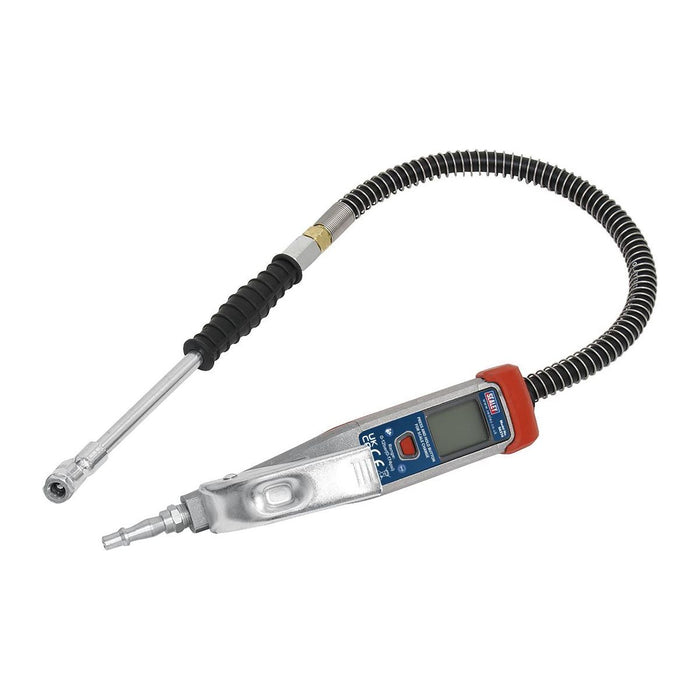 Sealey Digital Tyre Inflator 0.5m Hose with Twin Push-On Connector SA374 Sealey - Town Tools 