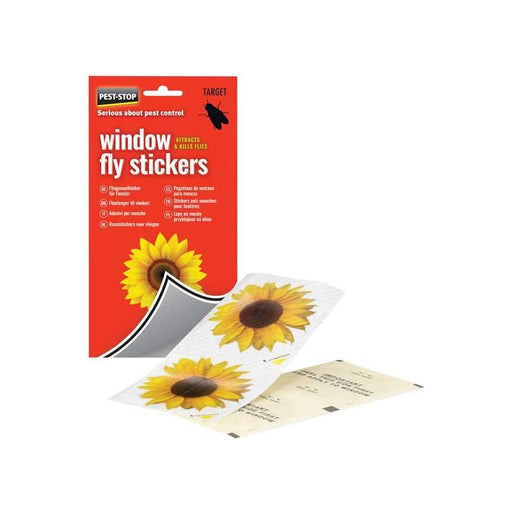 Pest-Stop (Pelsis Group) Window Fly Stickers (Pack 4) Pest-Stop (Pelsis Group) - Town Tools