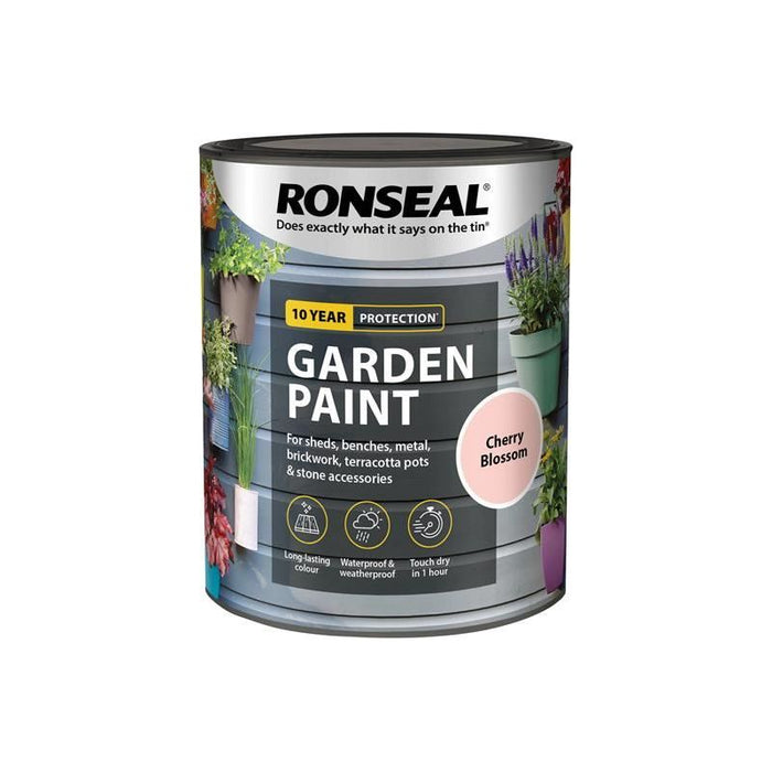 Ronseal Garden Paint Cherry Blossom 750ml Ronseal - Town Tools
