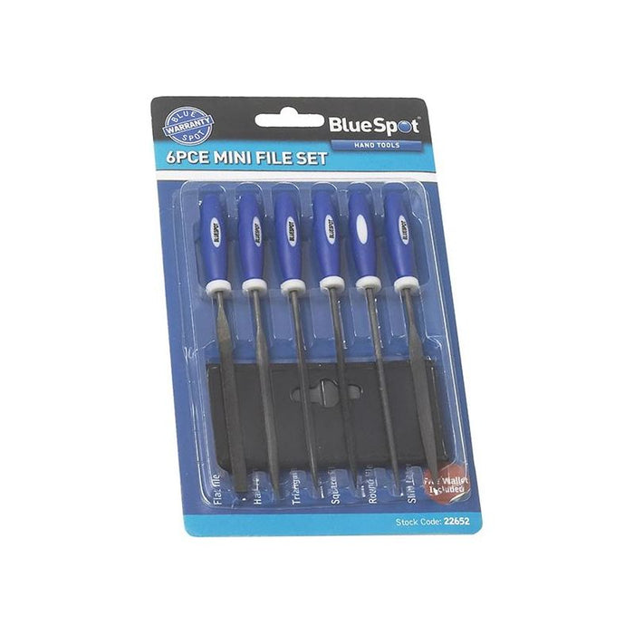 Bluespot Tools Mini File Set with Pouch 6 Piece BlueSpot Tools - Town Tools
