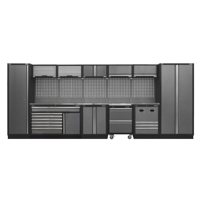 Superline Pro Superline PRO Storage System with Stainless Steel Worktop 4.9m Superline Pro - Town Tools 
