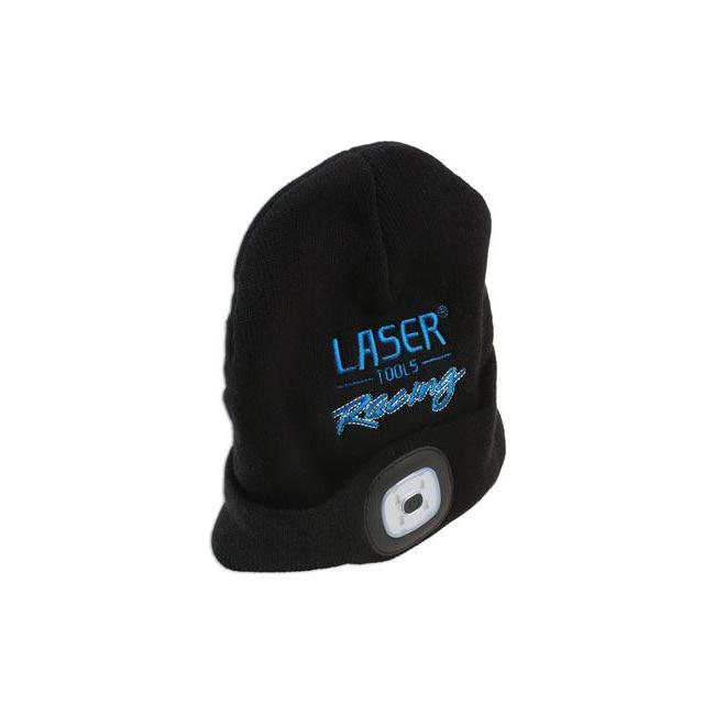 Laser Laser Tools Racing Beanie Hat with Rechargeable Lamp 6899 Laser - Town Tools 