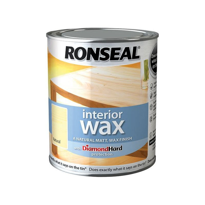 Ronseal Interior Wax Natural 750ml Ronseal - Town Tools