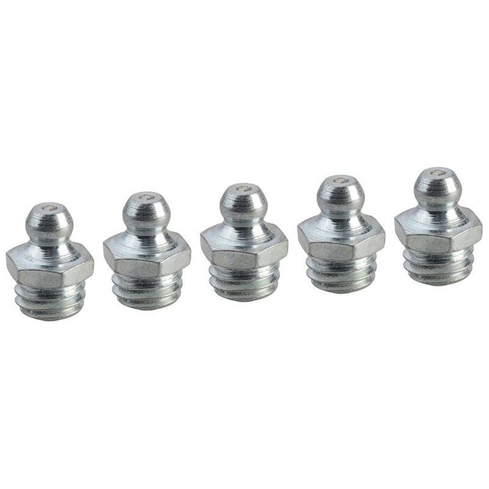 Faithfull Grease Nipple Straight M10 x 1.5 (Pack 5) Faithfull - Town Tools