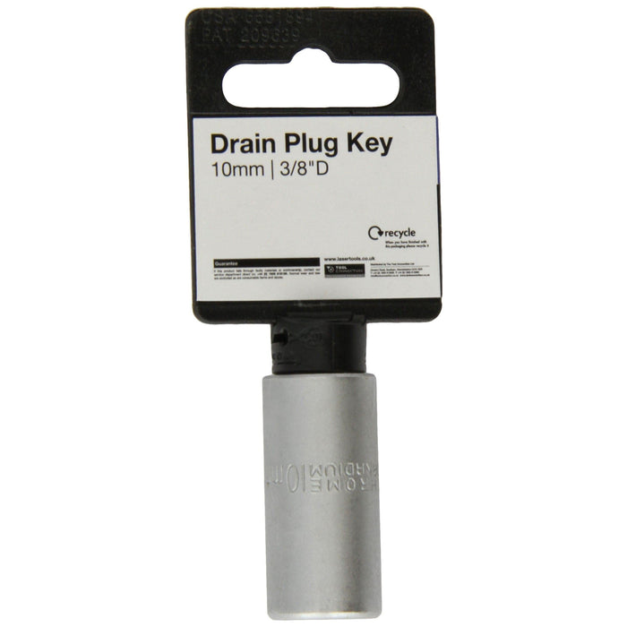 Laser Drain Plug Key - Female Square 10mm 3687