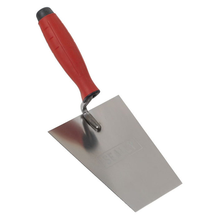 Sealey Stainless Steel Masonry Trowel with Rubber Handle 160mm T1203 Sealey - Town Tools 