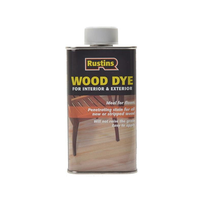 Rustins Wood Dye Medium Oak 250ml Rustins - Town Tools