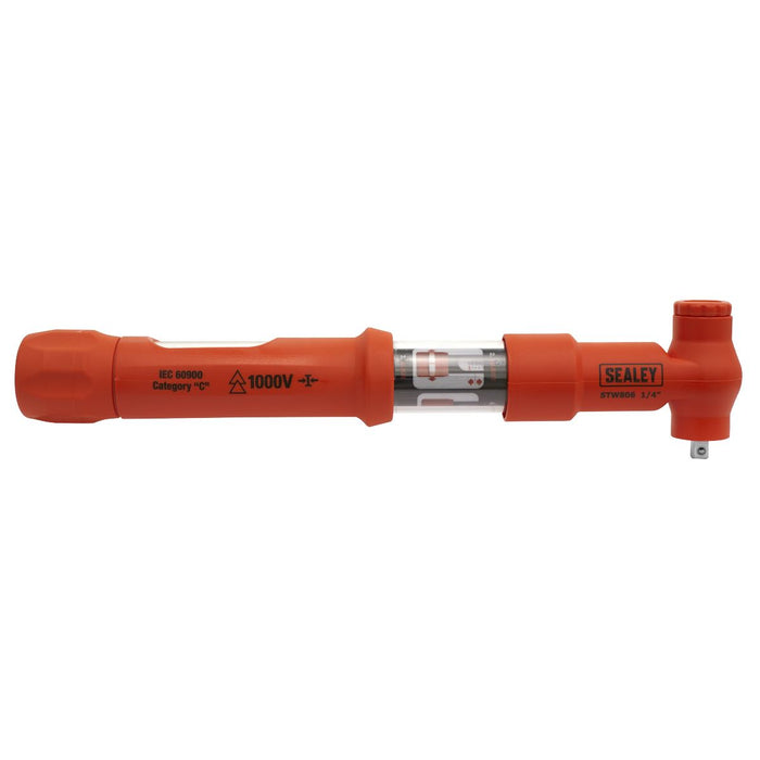 Sealey Premier Premier Insulated Torque Wrench 1/4"Sq Drive 2-12Nm STW806 Sealey Premier - Town Tools 