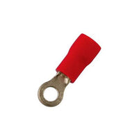 Connect Red Ring Terminal 3.7mm 100pc 30143