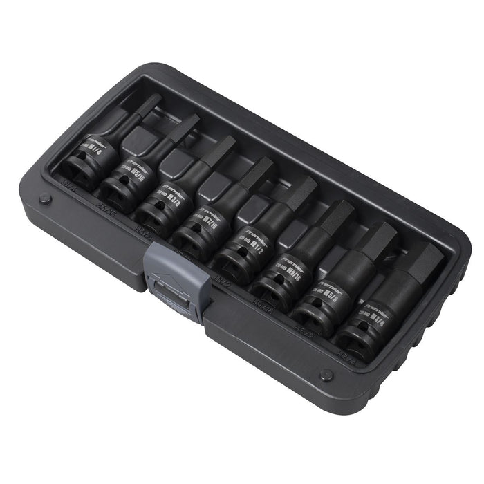 Sealey Premier Premier Imperial Hex Impact Socket Bit Set 1/2"Sq Drive 8pc Sealey Premier - Town Tools 