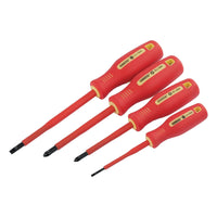 Draper Fully Insulated Screwdriver Set (4 Piece) 46539