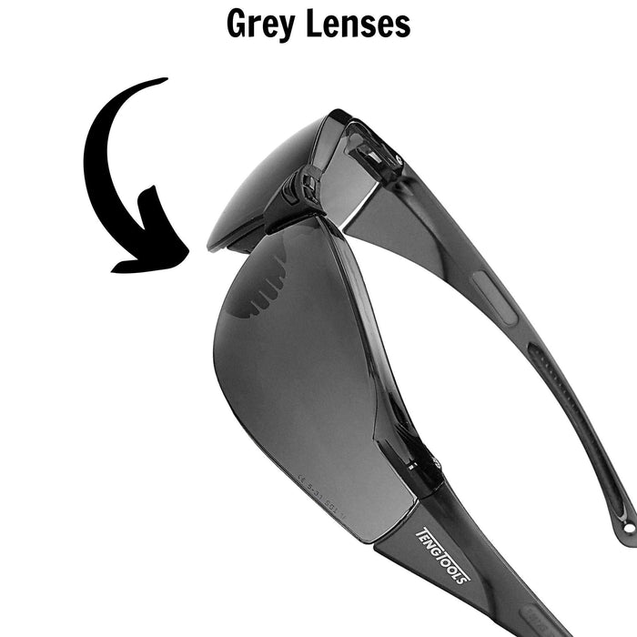 Teng Tools Safety Glasses Sport Style Grey Lens Teng Tools - Town Tools 