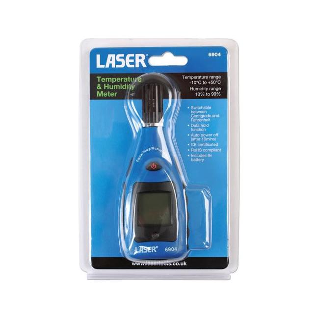 Laser Temperature/Humidity Level Meter 6904 Laser - Town Tools 