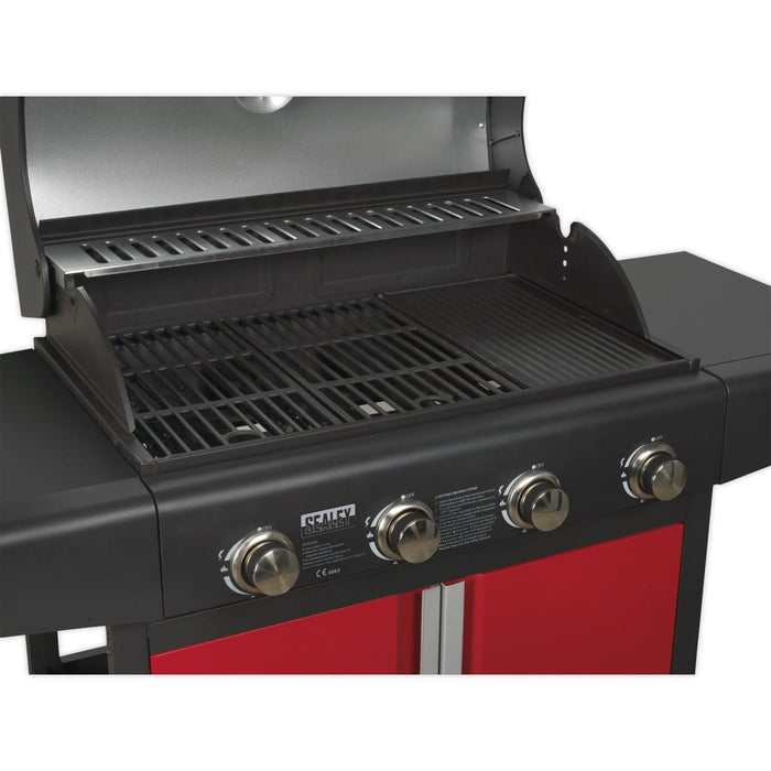 Sealey Gas BBQ 4 Burner BBQ10 Sealey - Town Tools 