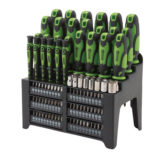 Draper Screwdriver and Bit Set, Green (103 Piece) 28004 Draper - Town Tools 