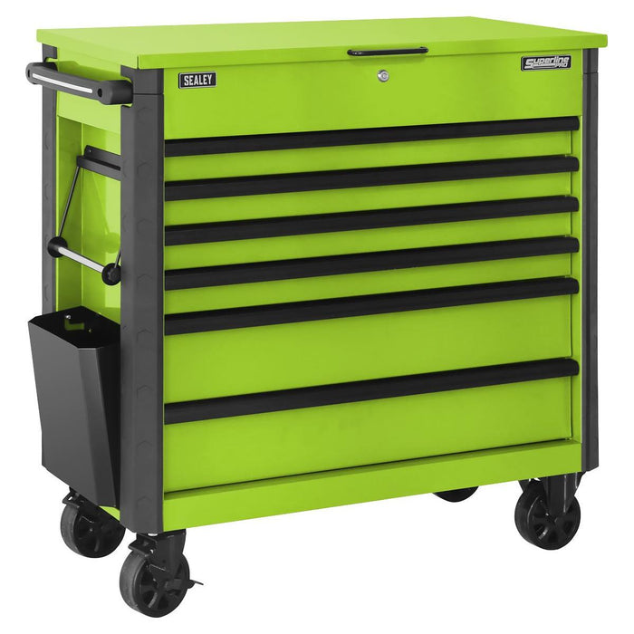 Superline Pro Tool Trolley 6 Drawer - Green AP366HV Superline Pro - Town Tools 