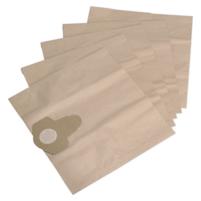 Sealey Dust Collection Bag for PC300 Series Pack of 5 PC300PB5 Sealey - Town Tools 