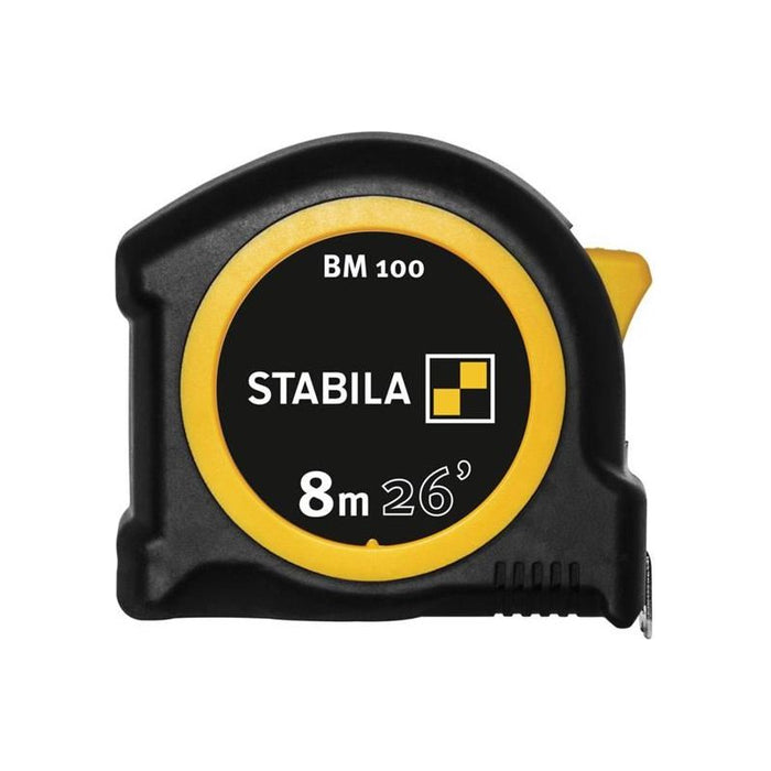 Stabila BM 100 Compact Pocket Tape 8m/26ft (Width 25mm) Stabila - Town Tools