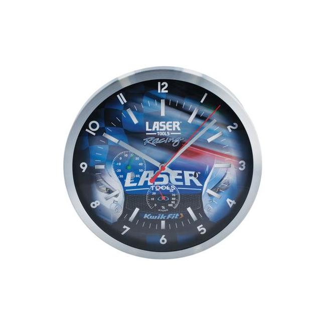 Laser Laser Tools Racing Wall Clock 8346