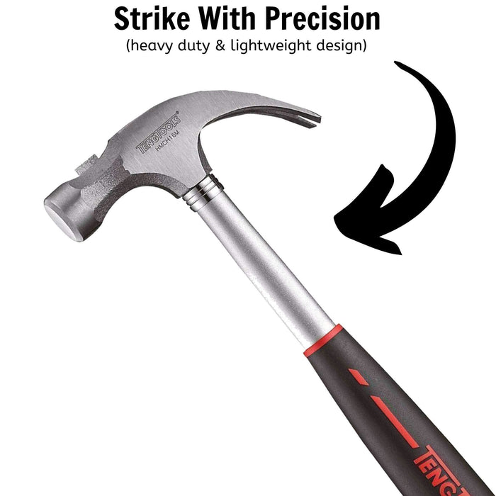 Teng Tools Carpenters Magnetic Claw Hammer 16oz Teng Tools - Town Tools 