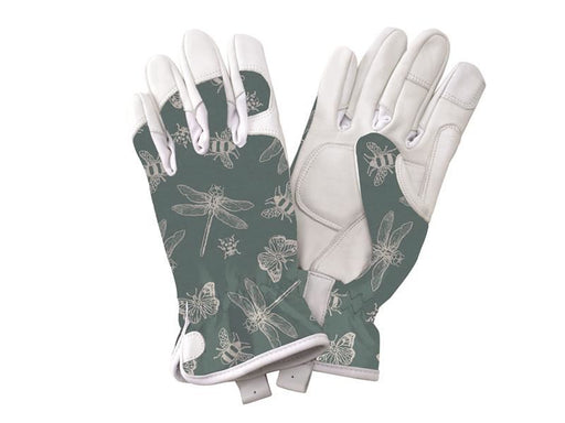 Kent & Stowe Teal Flutter Bugs Premium Leather Gloves - Ladies Small Kent & Stowe - Town Tools