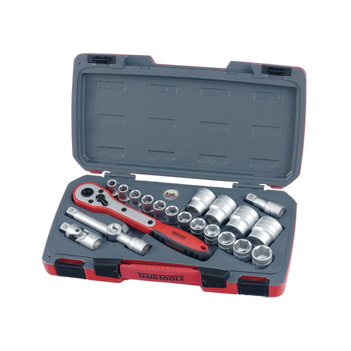 Teng Tools MECCA PRO 1/2" Socket Set 6 pt 21 Pieces Teng Tools - Town Tools 