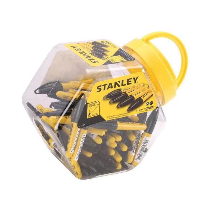 Stanley® Hand Tools Mini Fine Tip Marker Black (Tub 72) STANLEY® Hand Tools - Town Tools