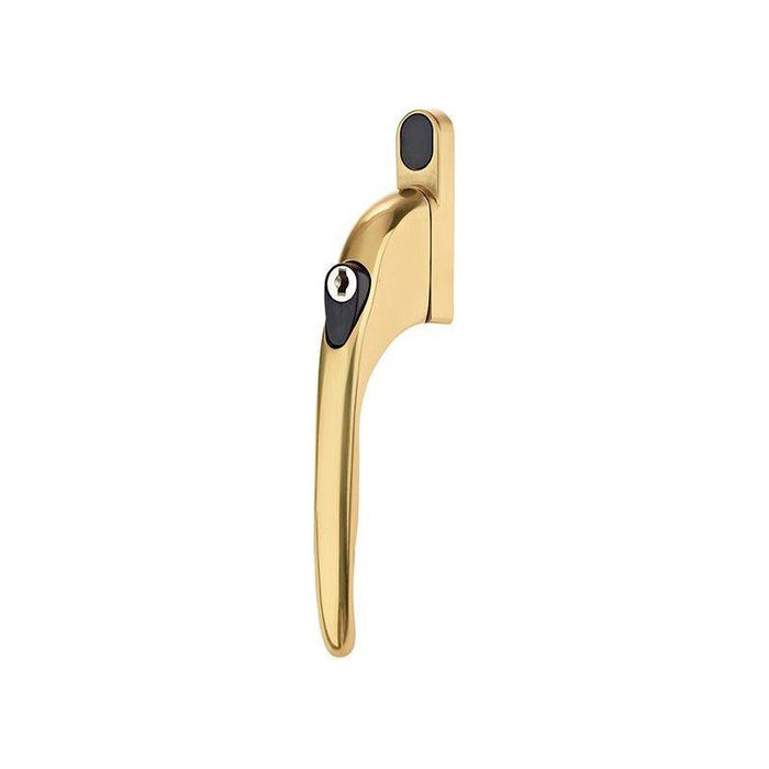 Yale Locks PVCu Window Handle Polished Brass Finish Yale Locks - Town Tools