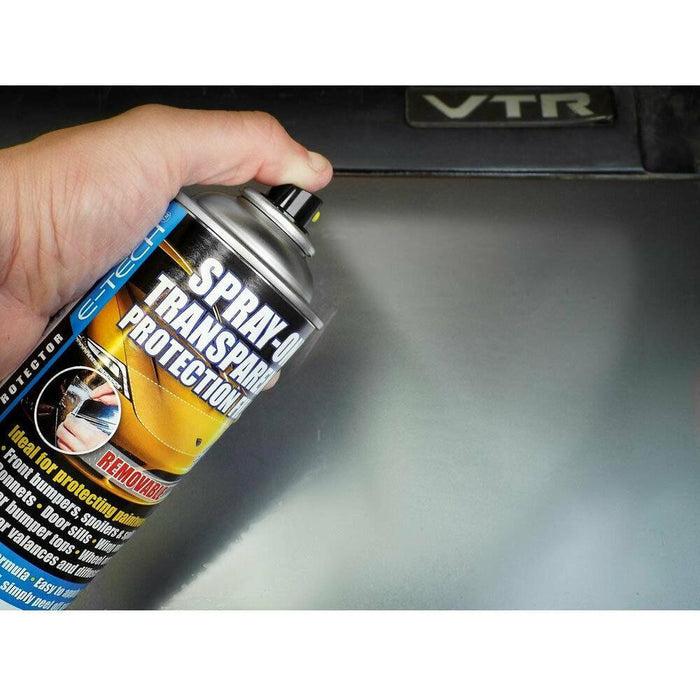 E-Tech Transparent Protection Film Spray 400ml Paint Protection Removable E-Tech - Town Tools 