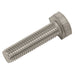 Sealey Stainless Steel Hex Head Set Screw DIN 933 - M10 X 40 A2 - Pack of 25 Sealey - Town Tools 