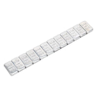 Sealey Wheel Weight 5g Adhesive Zinc Plated Steel Strip of 12 Pack of 100 WWSA5