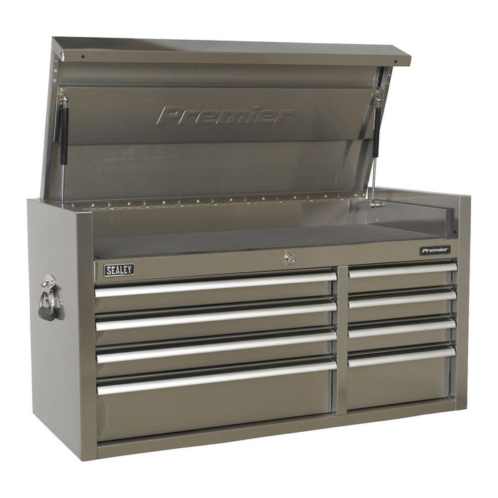 Sealey Topchest 8 Drawer 1055mm Stainless Steel Heavy-Duty PTB104008SS