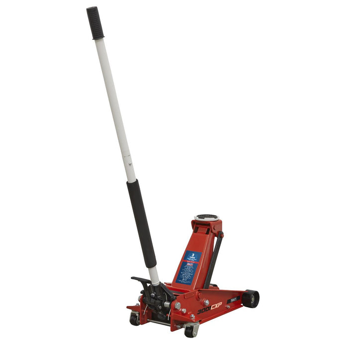 Sealey Trolley Jack with Foot Pedal 3 Tonne 3001CXP Sealey - Town Tools 