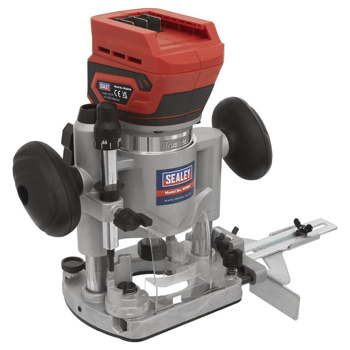 Sealey SV20 Series Cordless Trimming Router Kit 20V 4Ah - 2 Batteries CP20VTRKIT Sealey - Town Tools 