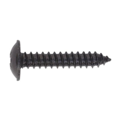 Sealey Self Tapping Screw 4.8 x 25mm Flanged Head Black Pozi Pack of 100 BST4825 Sealey - Town Tools 