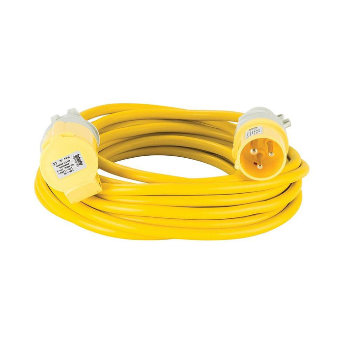 Defender Arctic Extension Lead Yellow 16A 2.5mm2 10m 110V Defender - Town Tools 