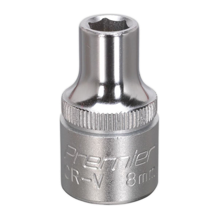 Sealey WallDrive Socket 8mm 1/2"Sq Drive S1208 Sealey - Town Tools 