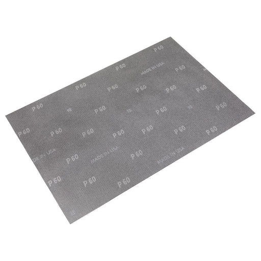 Sealey Mesh Orbital Screen Sheets 12 x 18" 60 Grit Pack of 10 MOS121860 Sealey - Town Tools 