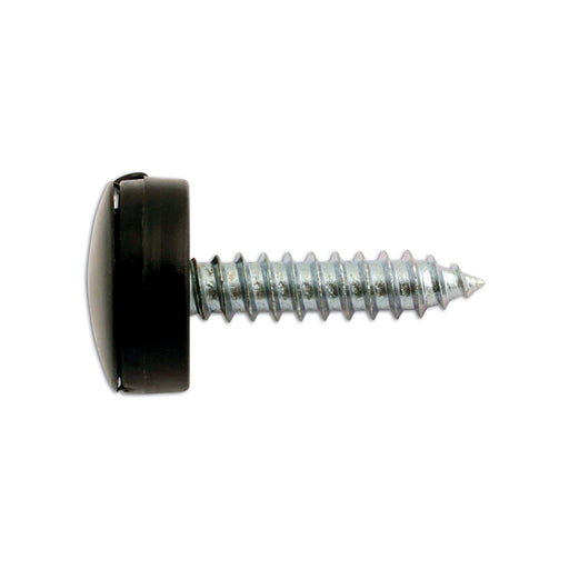 Connect Number Plate Security Screws 6 x 20mm Black Cap 100pc 30635 Tool Connection - Town Tools 