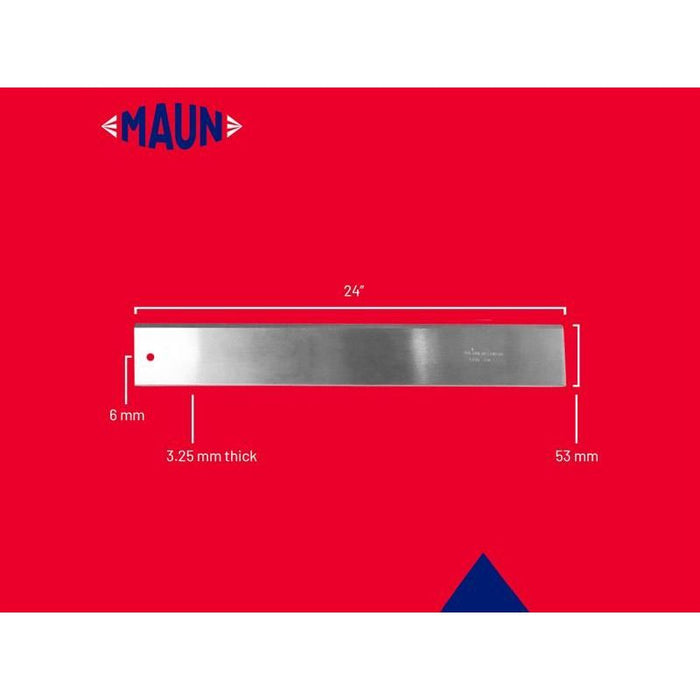 Maun Steel Straight Edge Imperial 24in Maun - Town Tools