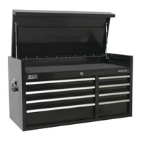 Sealey Topchest 8 Drawer 1040mm Heavy-Duty Black PTB104008