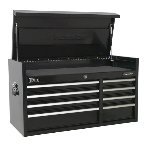 Sealey Topchest 8 Drawer 1040mm Heavy-Duty Black PTB104008 Sealey - Town Tools 