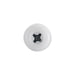 Sealey Numberplate Screw Plastic Enclosed Head 4.8 x 18mm White Pack of 50 PTNP1 Sealey - Town Tools 