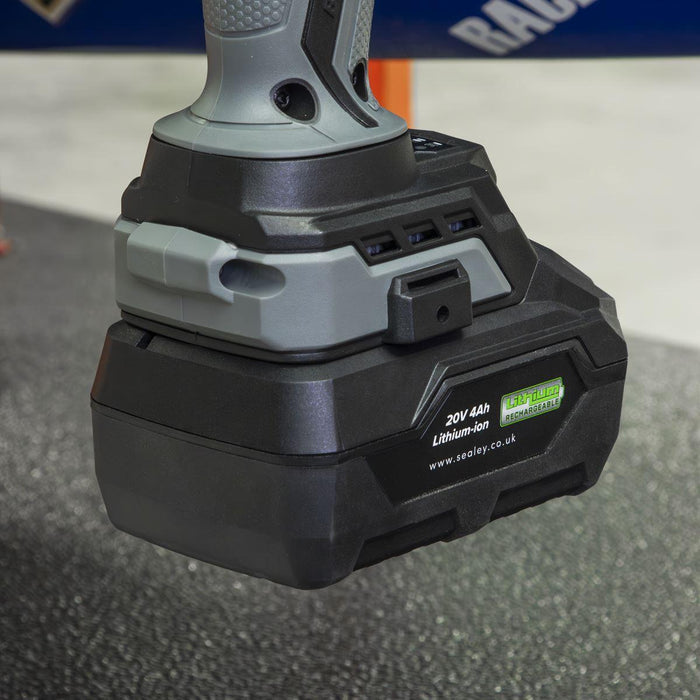 Sealey Premier Premier SV20 Series Cordless Impact Wrench Kit 20V 4Ah Sealey Premier - Town Tools 