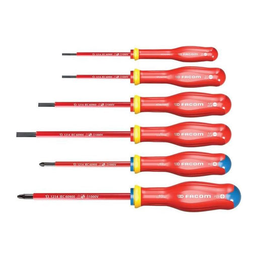 Facom Protwist® VDE Screwdriver Set, 6 Piece Facom - Town Tools