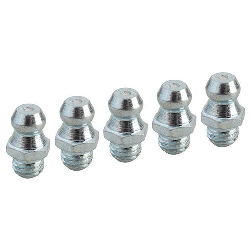 Faithfull Grease Nipple Straight 1/4in UNF (Pack 5) Faithfull - Town Tools