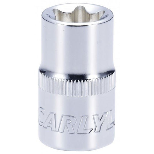 Carlyle Tools Socket - External Star Standard - 1/2In. Dr - E18 - image 1