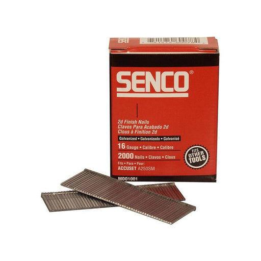 Senco Straight Brad Nails Galvanised 16G x 50mm (Pack 2000) Senco - Town Tools