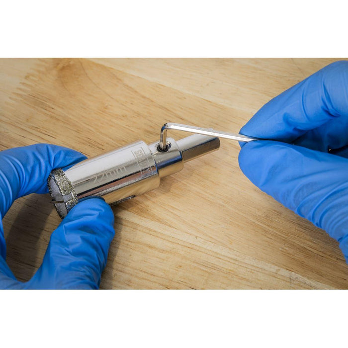 Sealey Electroplated Diamond Hole Saw 22mm DHS22 Sealey - Town Tools 