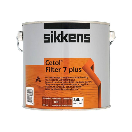 Sikkens Cetol Filter 7 Plus Translucent Woodstain Dark Oak 2.5 litre Sikkens - Town Tools